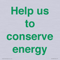 SV10508: Help us to conserve energy