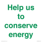 SV10508: Help us to conserve energy