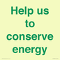 SV10508: Help us to conserve energy