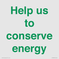 SV10508: Help us to conserve energy