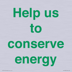 SV10508: Help us to conserve energy
