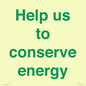 SV10508: Help us to conserve energy