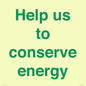 SV10508: Help us to conserve energy
