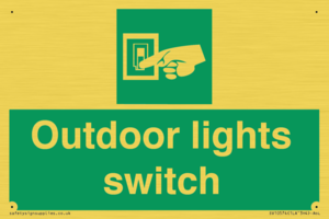 SV10574: Outdoor lights switch