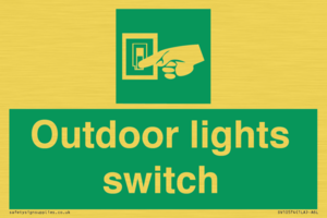 SV10574: Outdoor lights switch