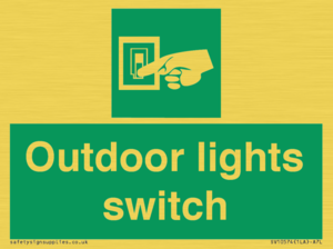 SV10574: Outdoor lights switch