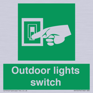 SV10574: Outdoor lights switch