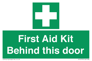 SV10779: First Aid Kit Behind this door