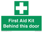 SV10779: First Aid Kit Behind this door