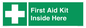 SV10781: First Aid Kit Inside Here