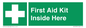 SV10781: First Aid Kit Inside Here