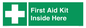 SV10781: First Aid Kit Inside Here