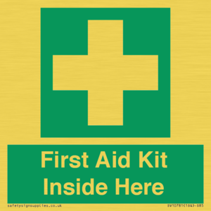 SV10781: First Aid Kit Inside Here