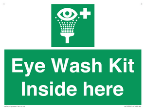 SV10785: Eye Wash Kit  Inside here