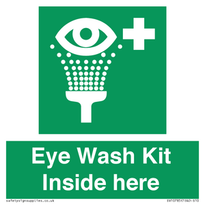 SV10785: Eye Wash Kit  Inside here