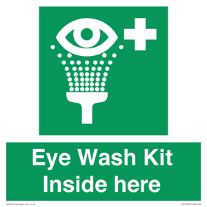 SV10785: Eye Wash Kit  Inside here