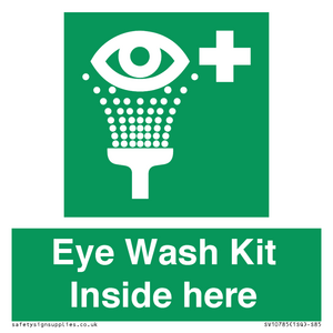 SV10785: Eye Wash Kit  Inside here