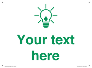 SV10789: Custom Green save energy