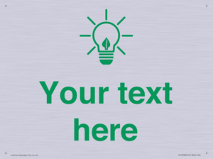 SV10789: Custom Green save energy