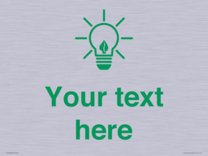 SV10789: Custom Green save energy