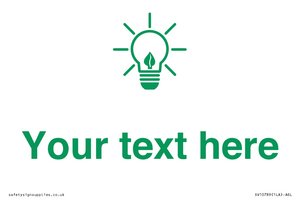 SV10789: Custom Green save energy