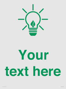 SV10789: Custom Green save energy