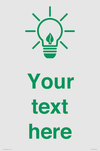 SV10789: Custom Green save energy