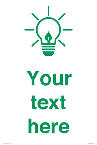 SV10789: Custom Green save energy