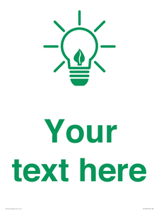 SV10789: Custom Green save energy