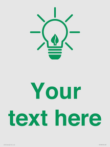 SV10789: Custom Green save energy