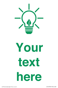 SV10789: Custom Green save energy