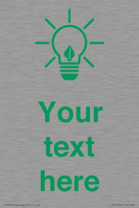 SV10789: Custom Green save energy