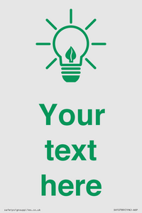 SV10789: Custom Green save energy