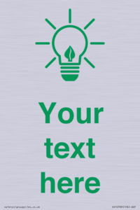 SV10789: Custom Green save energy