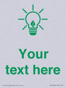 SV10789: Custom Green save energy