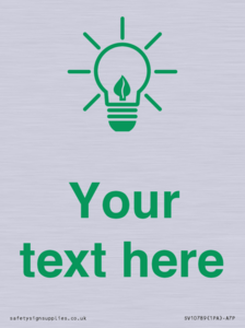 SV10789: Custom Green save energy