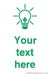 SV10789: Custom Green save energy