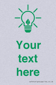 SV10789: Custom Green save energy