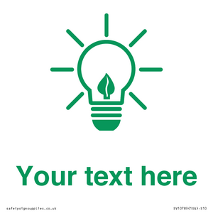 SV10789: Custom Green save energy