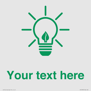 SV10789: Custom Green save energy