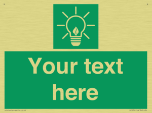 SV10791: Custom Green square with Save Energy