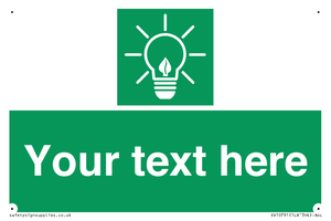 SV10791: Custom Green square with Save Energy