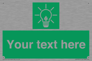 SV10791: Custom Green square with Save Energy