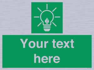 SV10791: Custom Green square with Save Energy