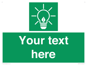 SV10791: Custom Green square with Save Energy