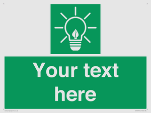 SV10791: Custom Green square with Save Energy