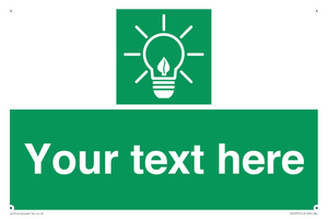 SV10791: Custom Green square with Save Energy