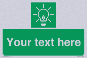 SV10791: Custom Green square with Save Energy