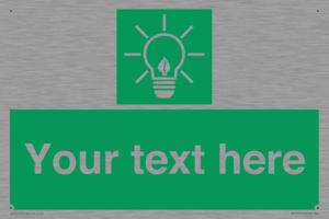 SV10791: Custom Green square with Save Energy