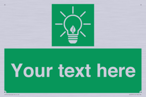 SV10791: Custom Green square with Save Energy